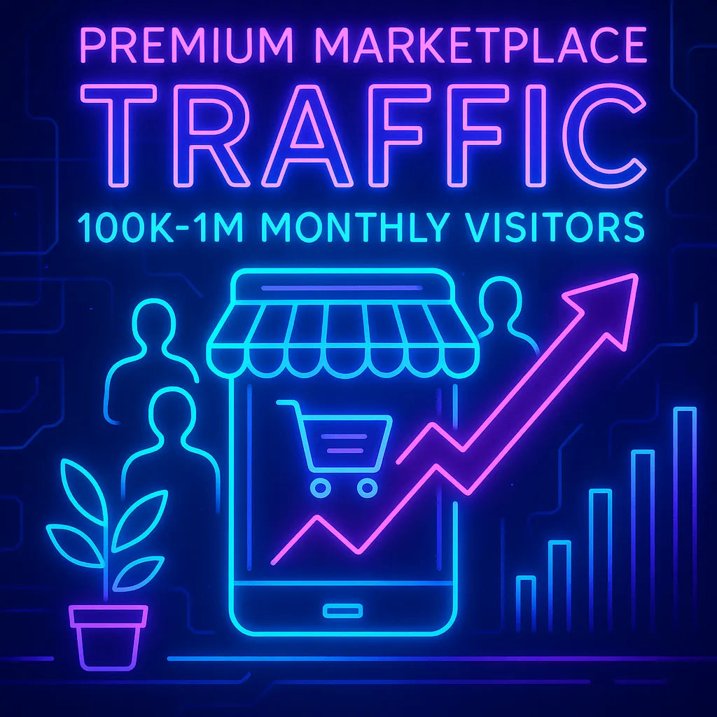 Premium Marketplace Traffic – 100K-1M Monthly Visitors to Store